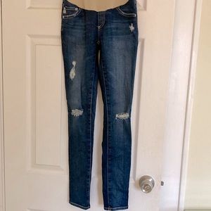 AG Maternity jeans, distressed Size 25R